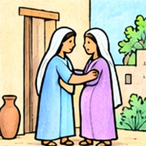 Mary visits Elizabeth