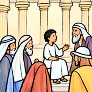Jesus in the temple