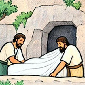 The burial