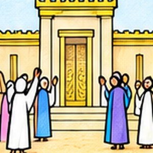 Solomon builds the temple