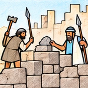 Nehemiah rebuilds the wall
